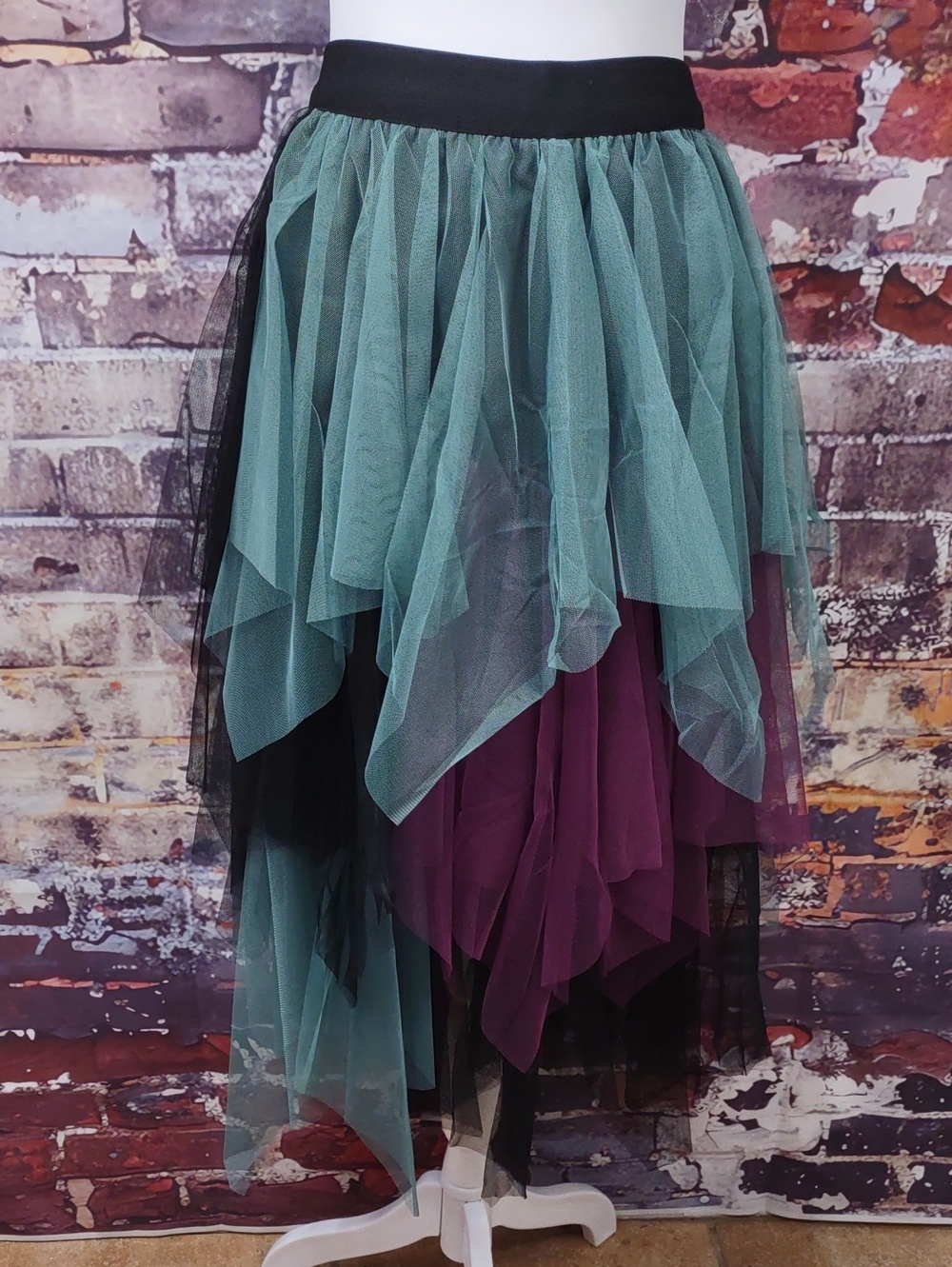 Layered Tulle "Harlequin" Skirt